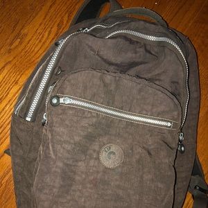 Brown kipling backpack